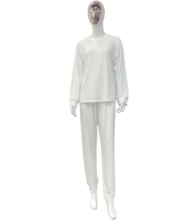 圣诞家居服女款圆袖有袖口有脚口-SD0095 - 仿棉-180g/S
