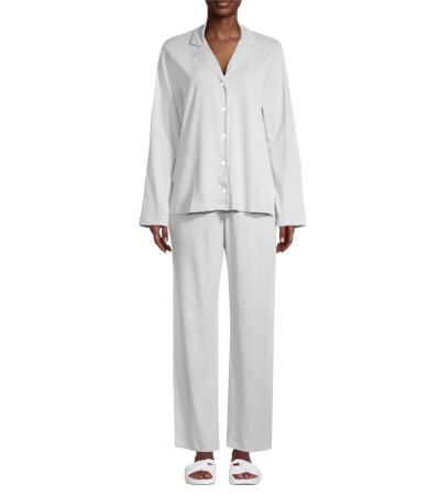 Cuban collar long sleeved pajamas - A0042AB-A - Imitation cotton -180g/S