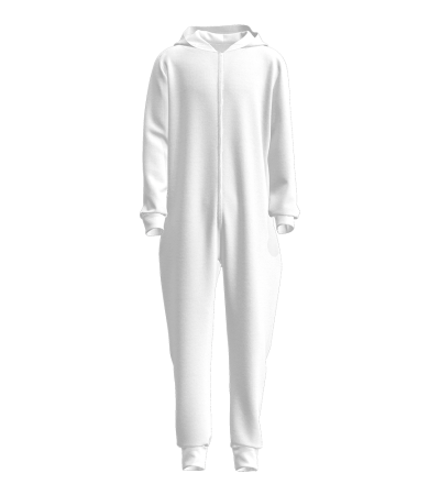 男士单帽两侧袋长袖带袖口脚口拉链连体长裤A0135 - 仿棉-180g/S