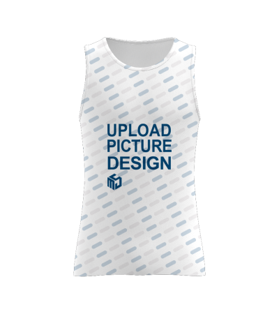 Men's sleeveless round neck vest AY001X - Bird eye cloth -110g/100