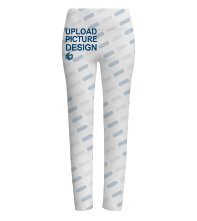 Ladies' high waisted tight leggings - P100051 - Milk shreds -170g/S