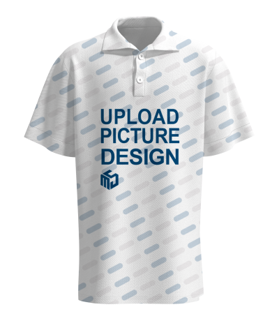 3D men's lapel short-sleeved polo shirt - R0046X - Bird eye cloth -110g/S