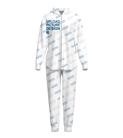Women's double-layered cap, drawstring, cuffs, hoodie set -LTWJ21064X - Polyester loop -280g/S