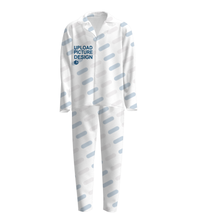 Men's Ice Silk Set with Lapel, Pockets, No Cuffs, No Ankle Cuffs - A0073X - Ice silk -140g/XS