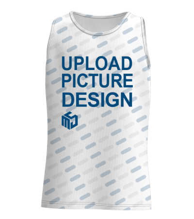 Men's Sleeveless Vest - P_SJFS041 - Milk shreds -170g/M