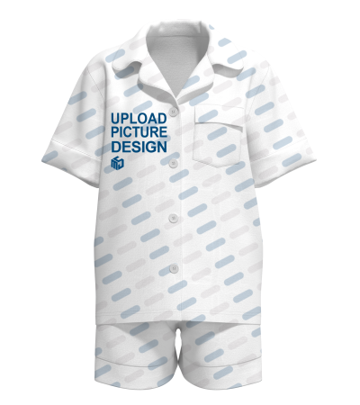 Women's Ice Silk Short Sleeve Set with Cuffs, Pockets, and Foot Open-P10004 - Ice silk -140g/S