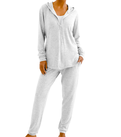 女连帽卫裤套装LTWJ21064 - Polyester loop -280g/S